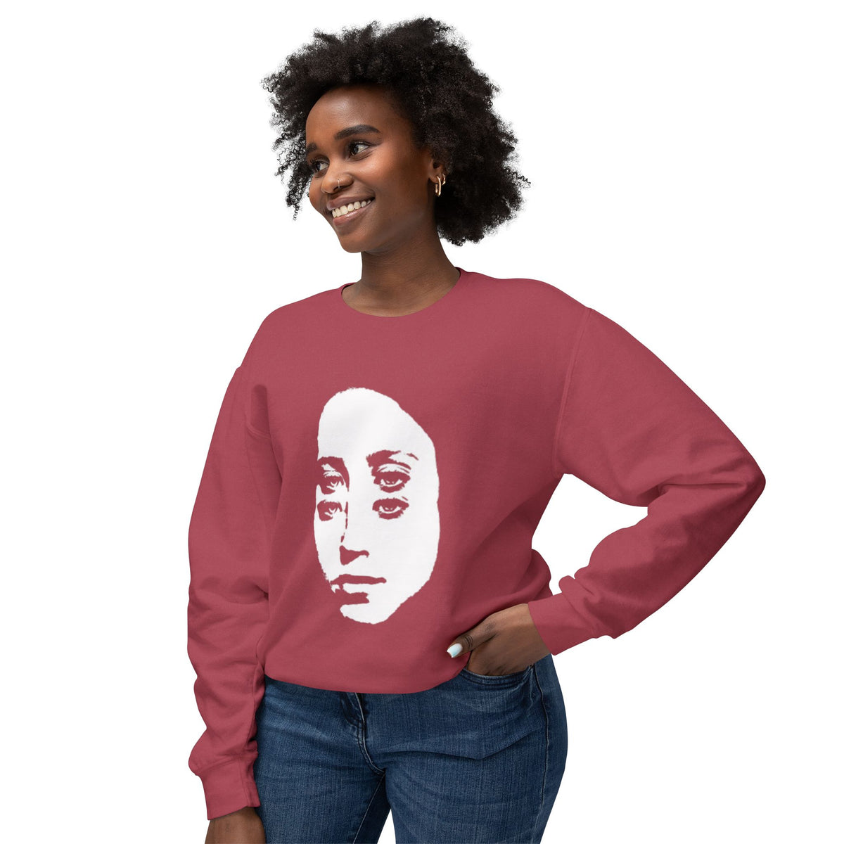 Minimalist Face Portrait Sweatshirt