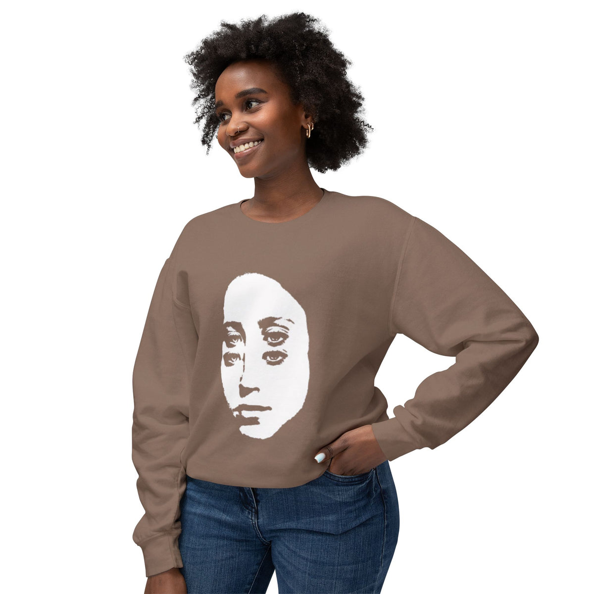 Minimalist Face Portrait Sweatshirt