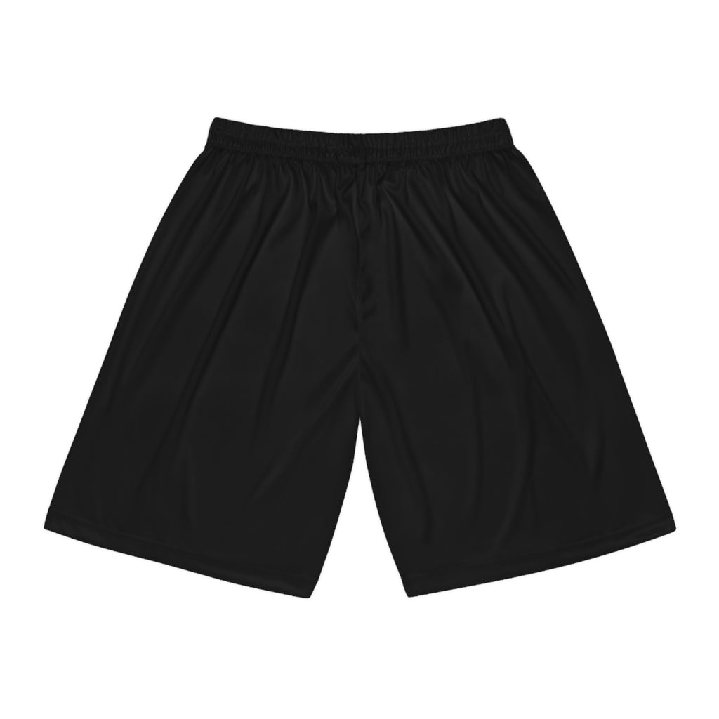 Black Basketball Shorts with Graffiti Logo