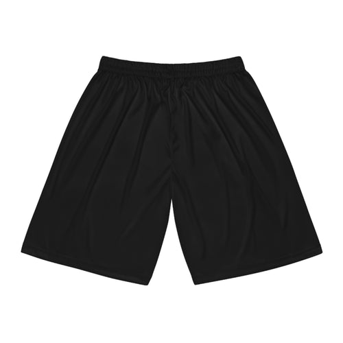 Black Basketball Shorts with Graffiti Logo