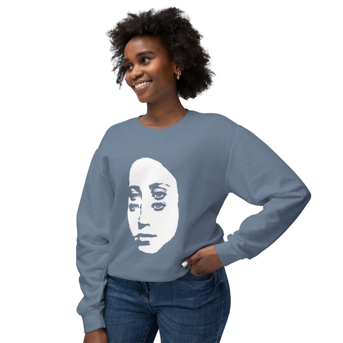 Minimalist Face Portrait Sweatshirt